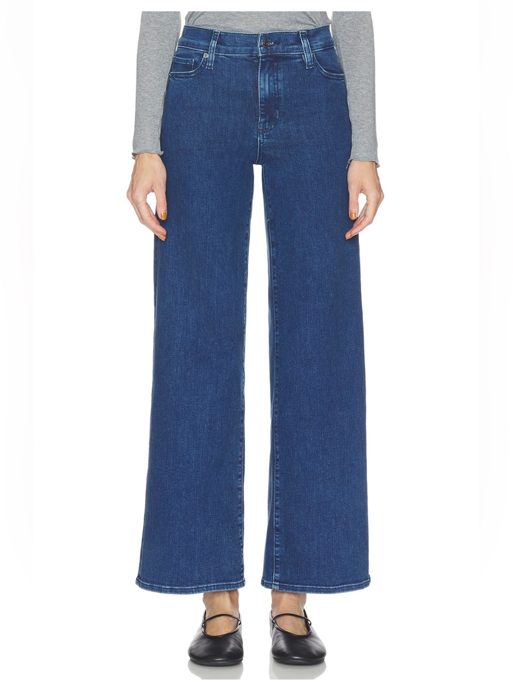 BOGO! Frame Le Slim Palazzo Jeans in Loner Medium/Dark Indigo Wash Denim 24